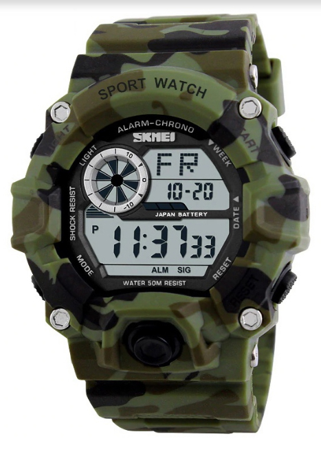 1019 CMGN camof green часы Skmei